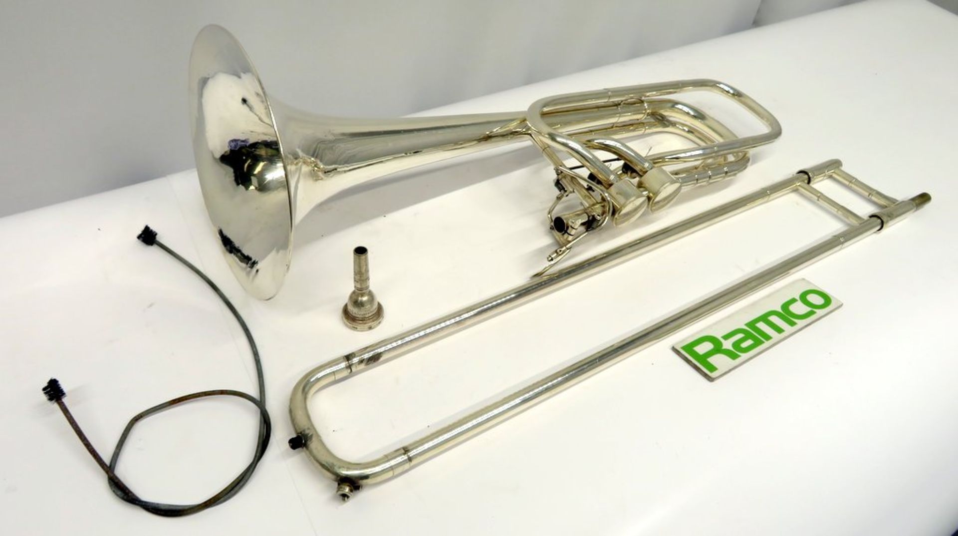 Rene Hagmann Bass Trombone Complete With Case. - Image 7 of 22