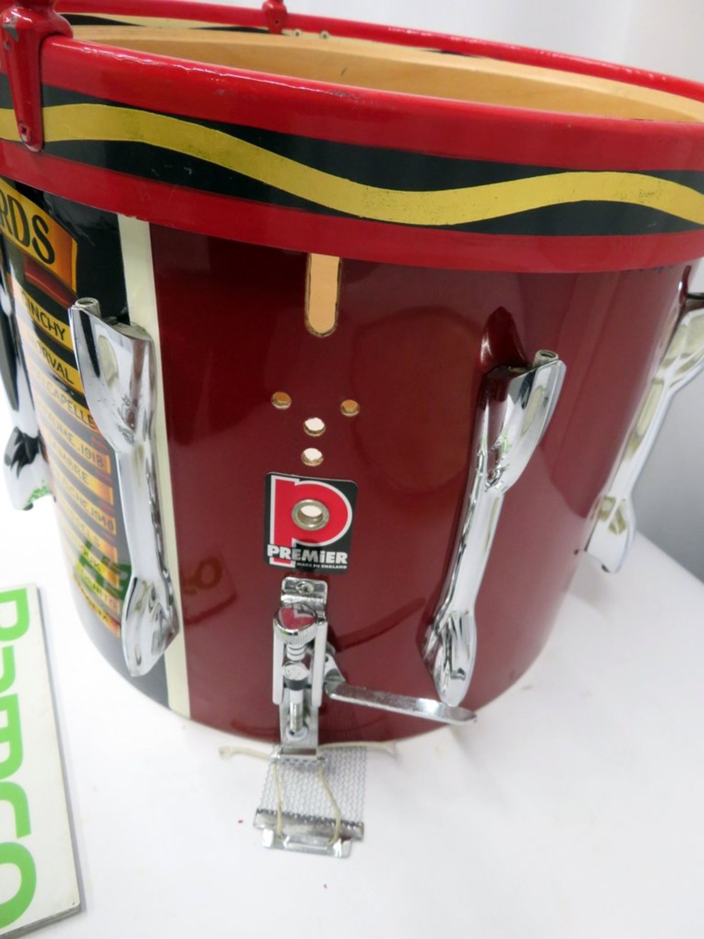 Premier Welsh Guards Side Marching Snare Drum Carcase. - Image 7 of 9