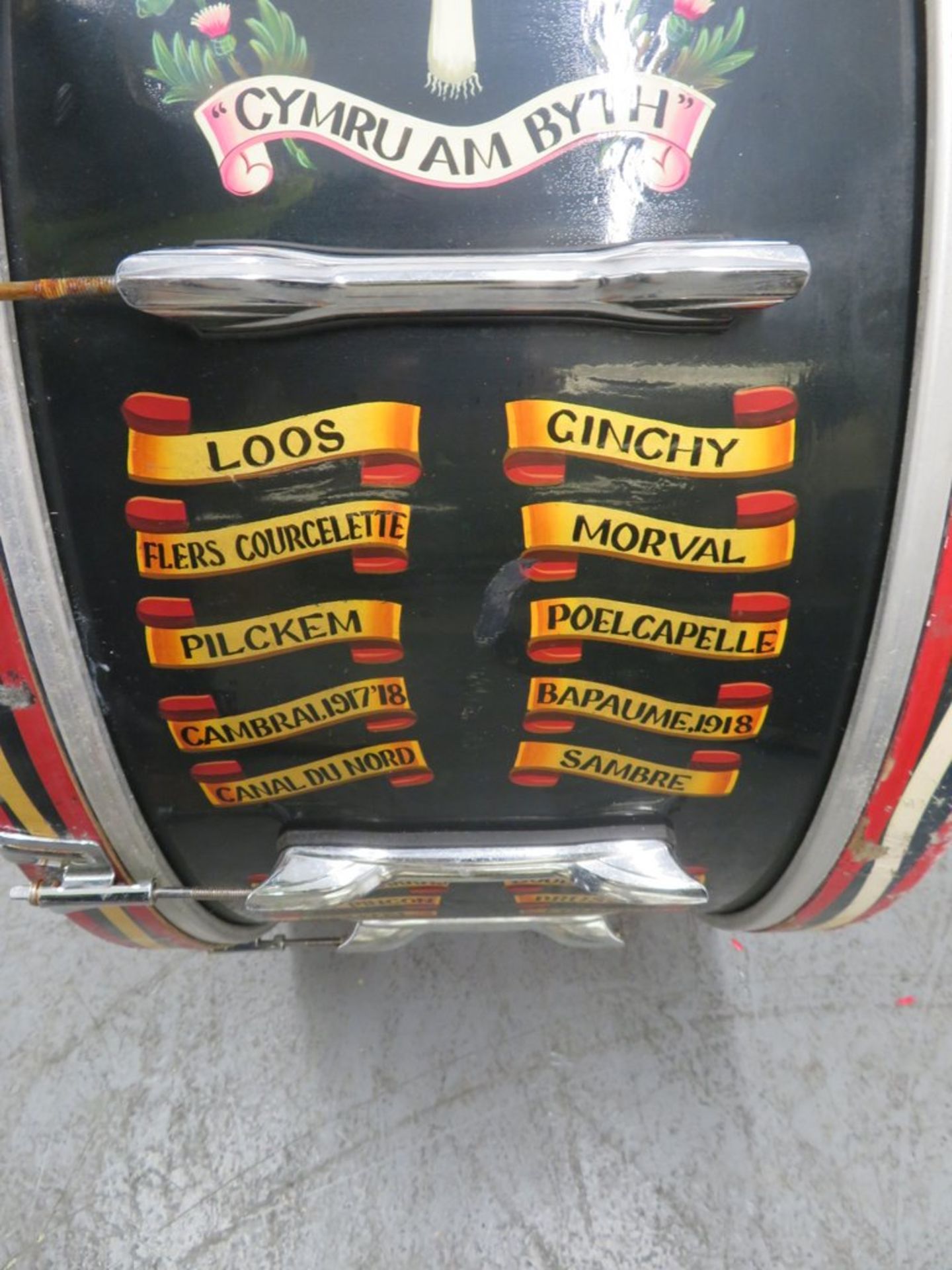 Premier Welsh Guards Marching Bass Drum. - Image 6 of 10