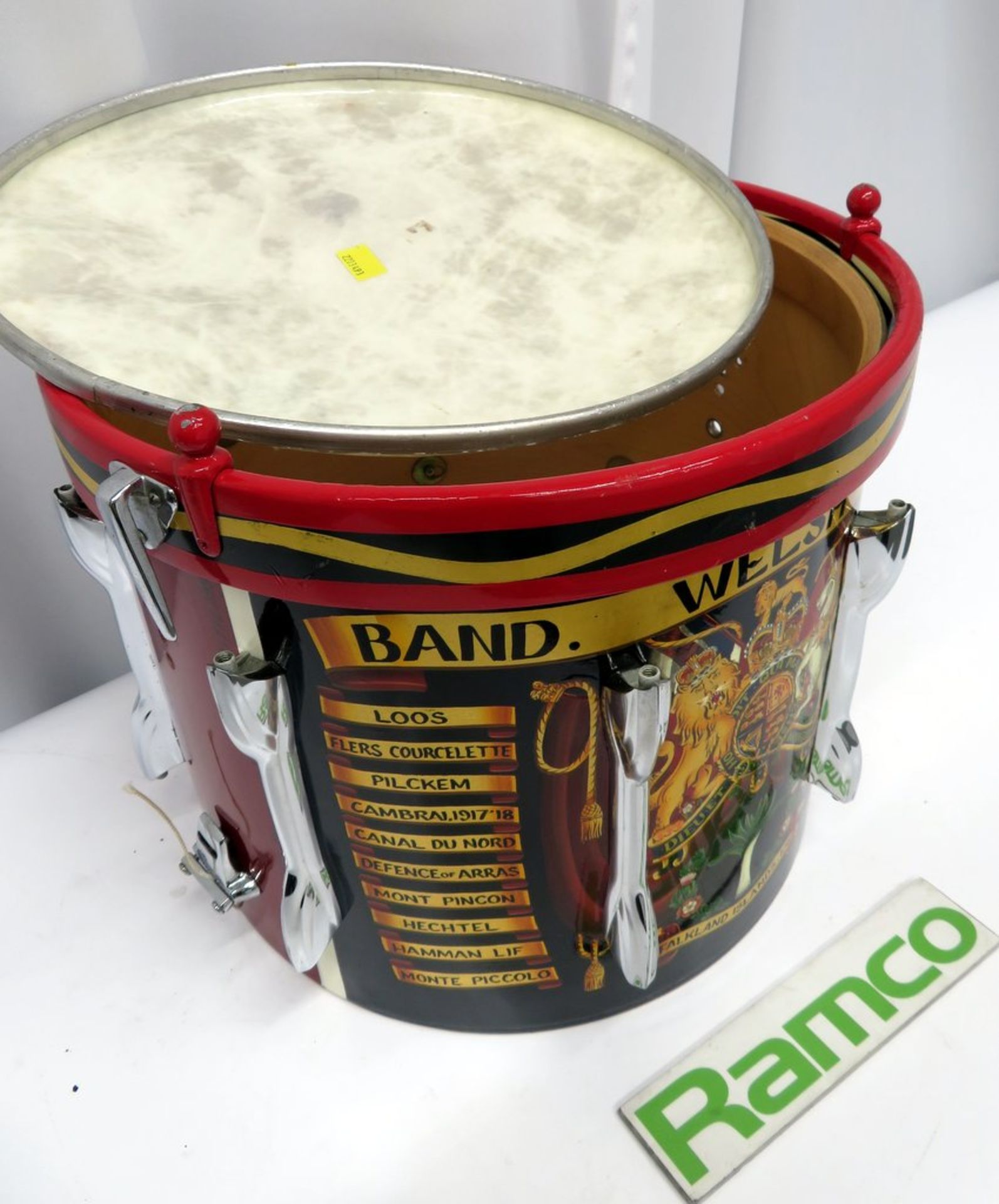 Premier Welsh Guards Side Marching Snare Drum Carcase. - Image 2 of 9