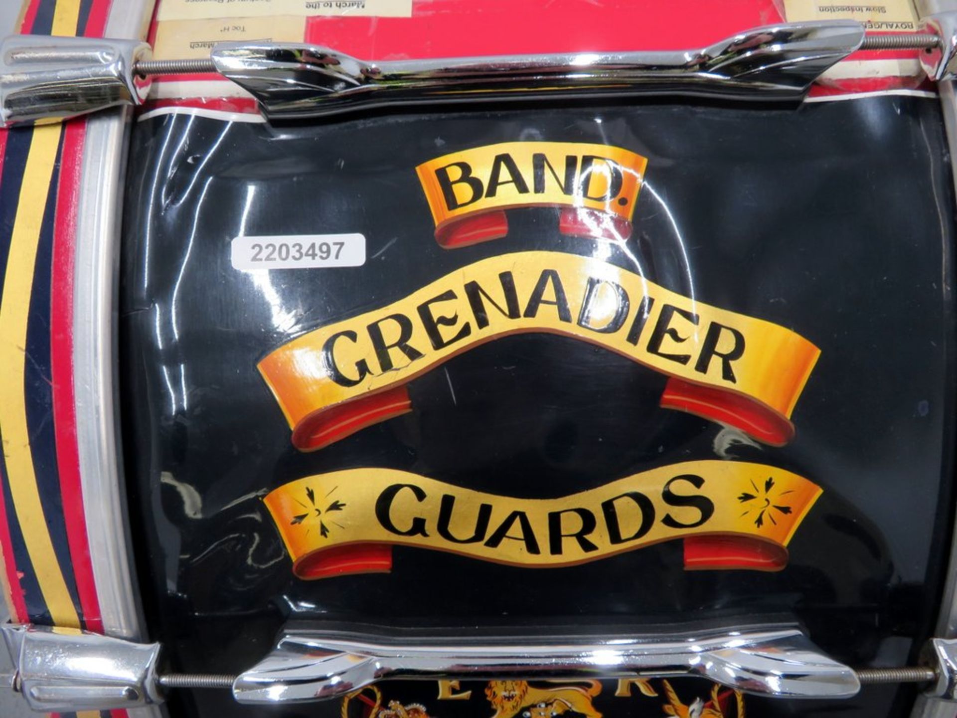 Premier Grenadier Guards Marching Bass Drum. - Image 3 of 10