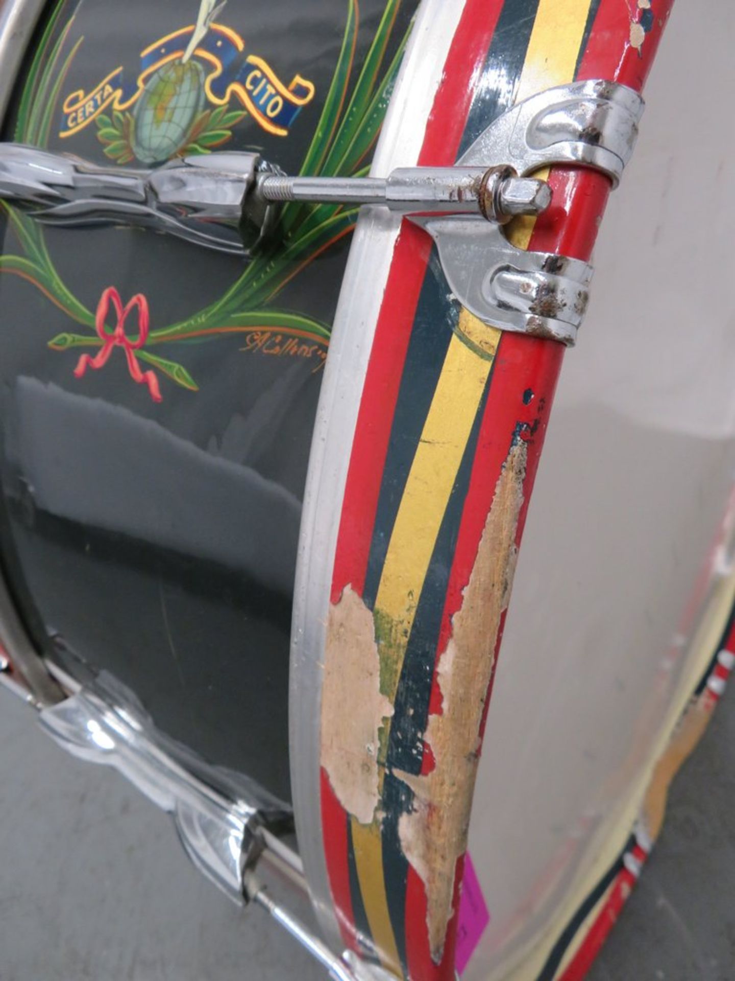 Royal Corps Of Signal Marching Bass Drum. - Image 6 of 11