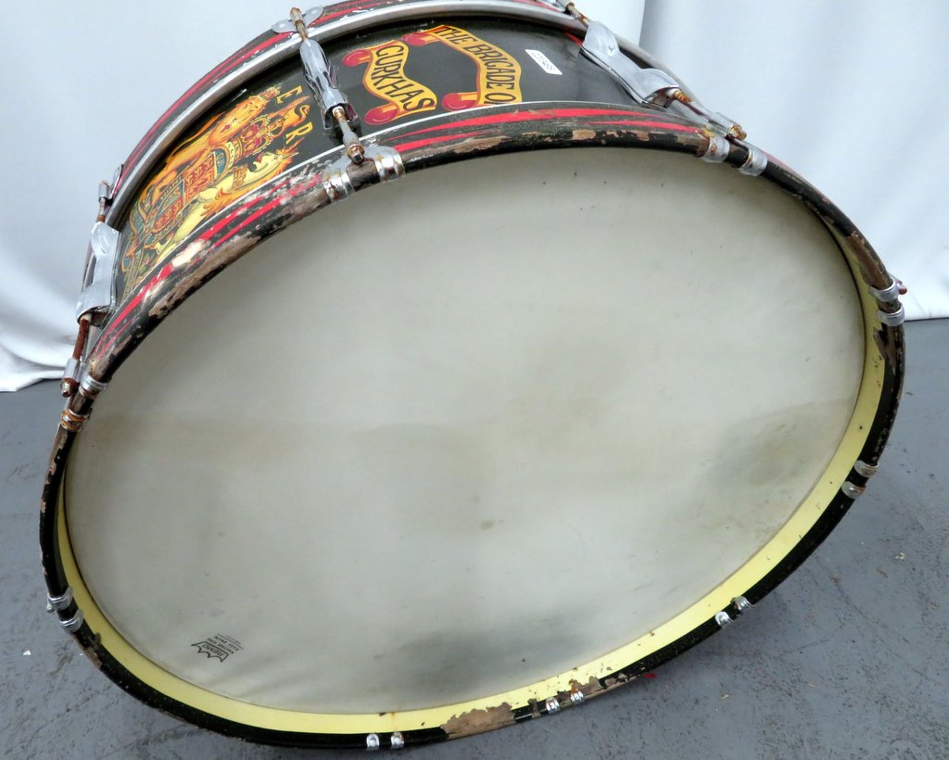 Premier Gurkhas Marching Bass Drum. - Image 10 of 13