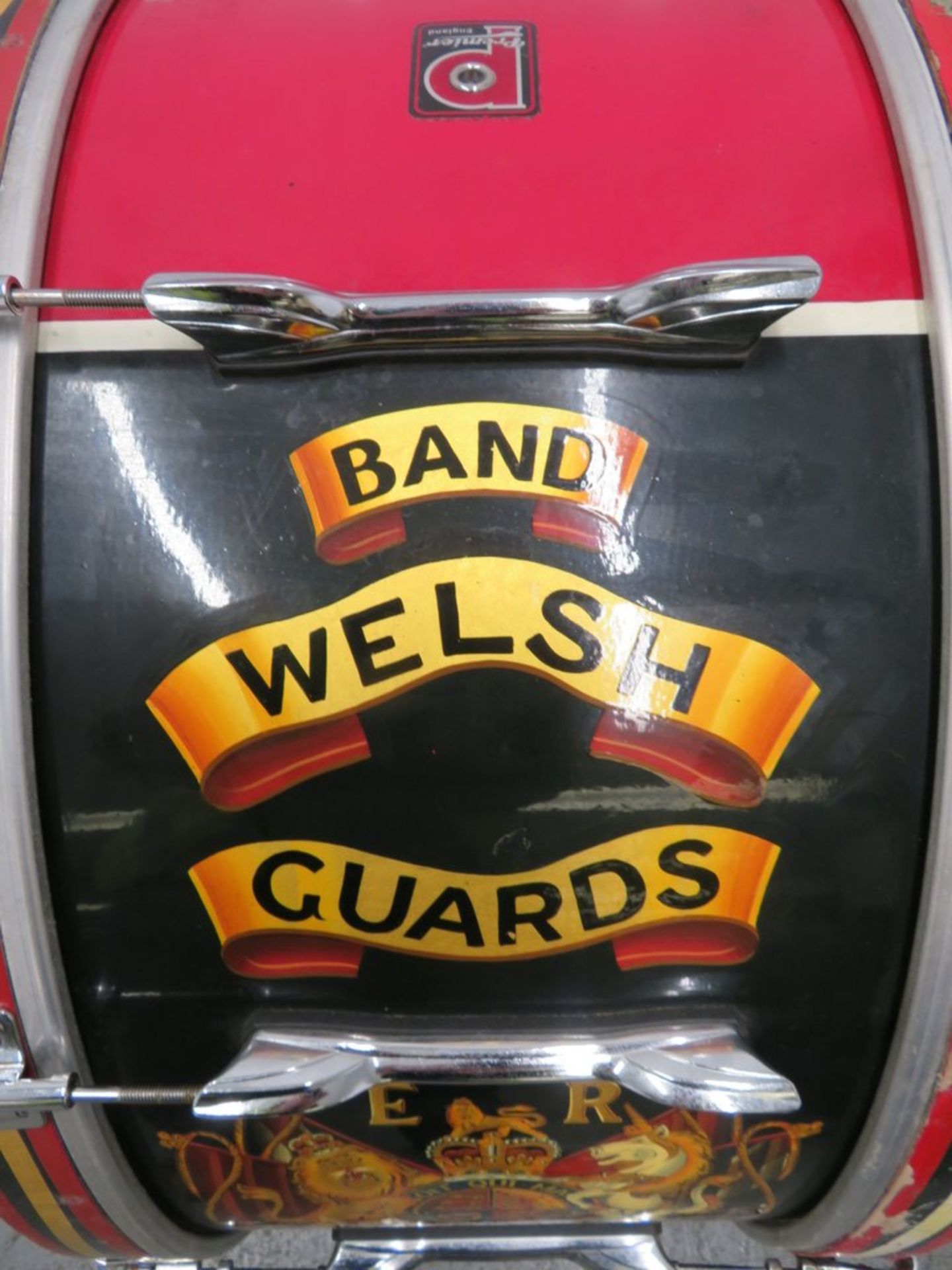 Premier Welsh Guards Marching Bass Drum. - Image 3 of 10