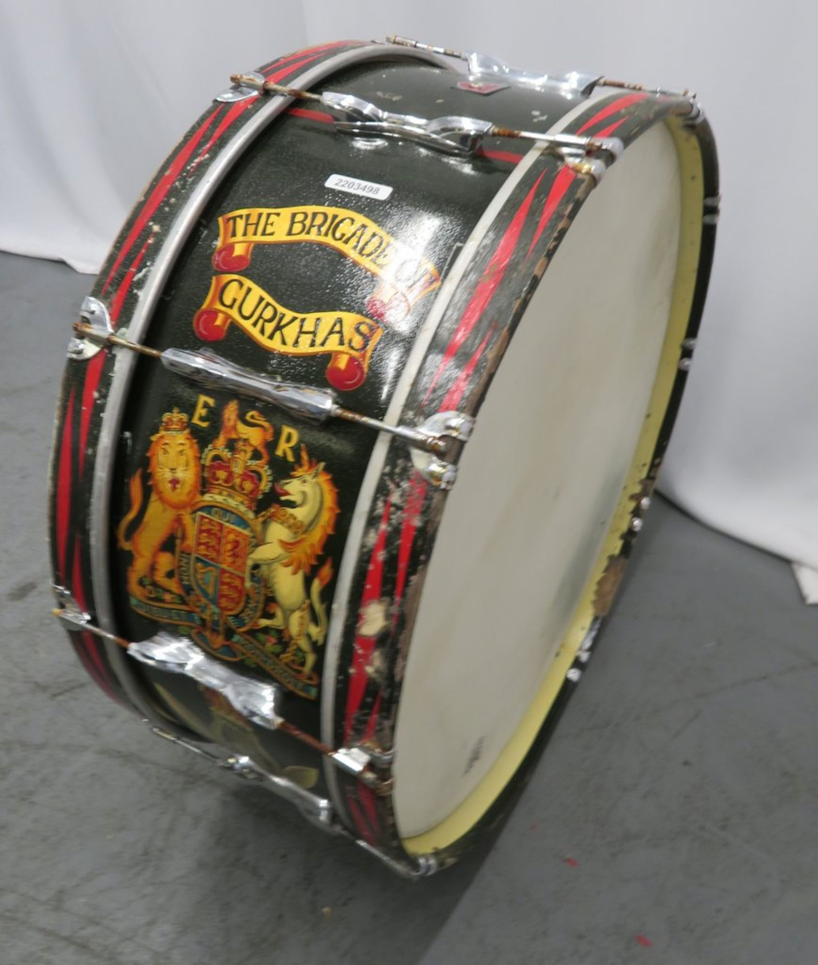 Premier Gurkhas Marching Bass Drum. - Image 2 of 13