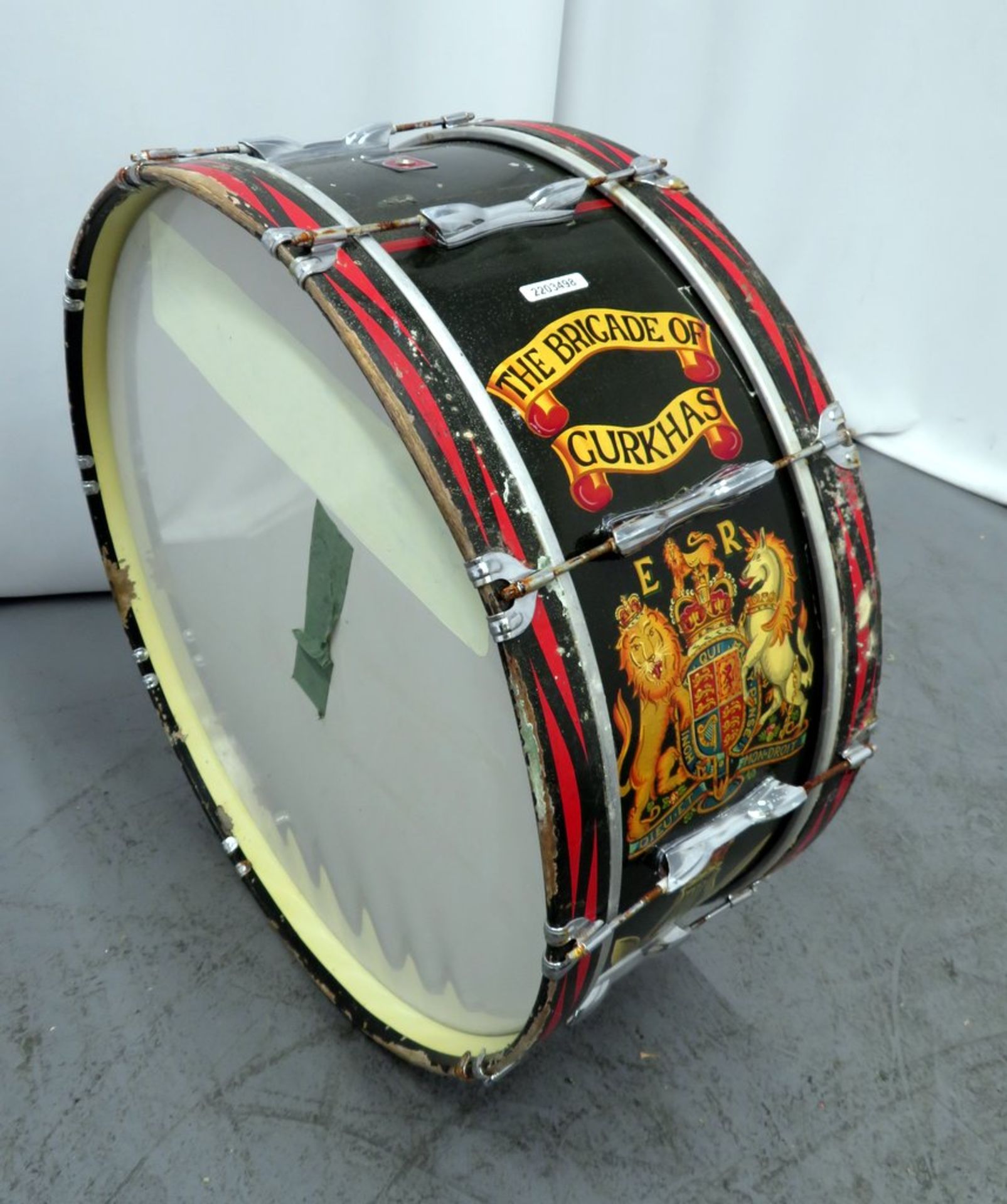 Premier Gurkhas Marching Bass Drum.