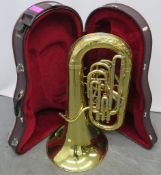 Besson BE982 Sovereign Bass Upright Tuba Complete With Case.