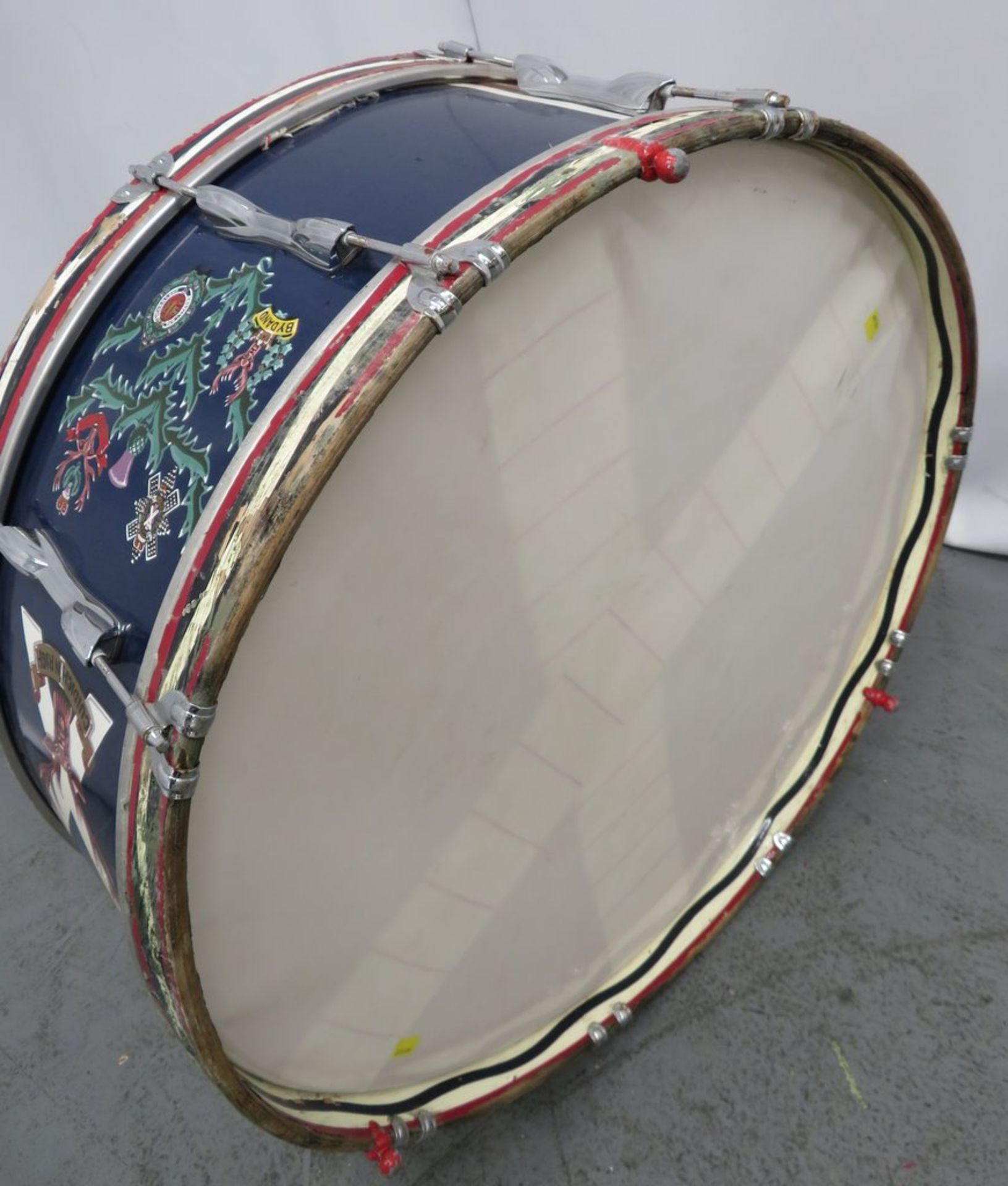 Premier Scottish Highlands Division Marching Bass Drum. - Image 7 of 8