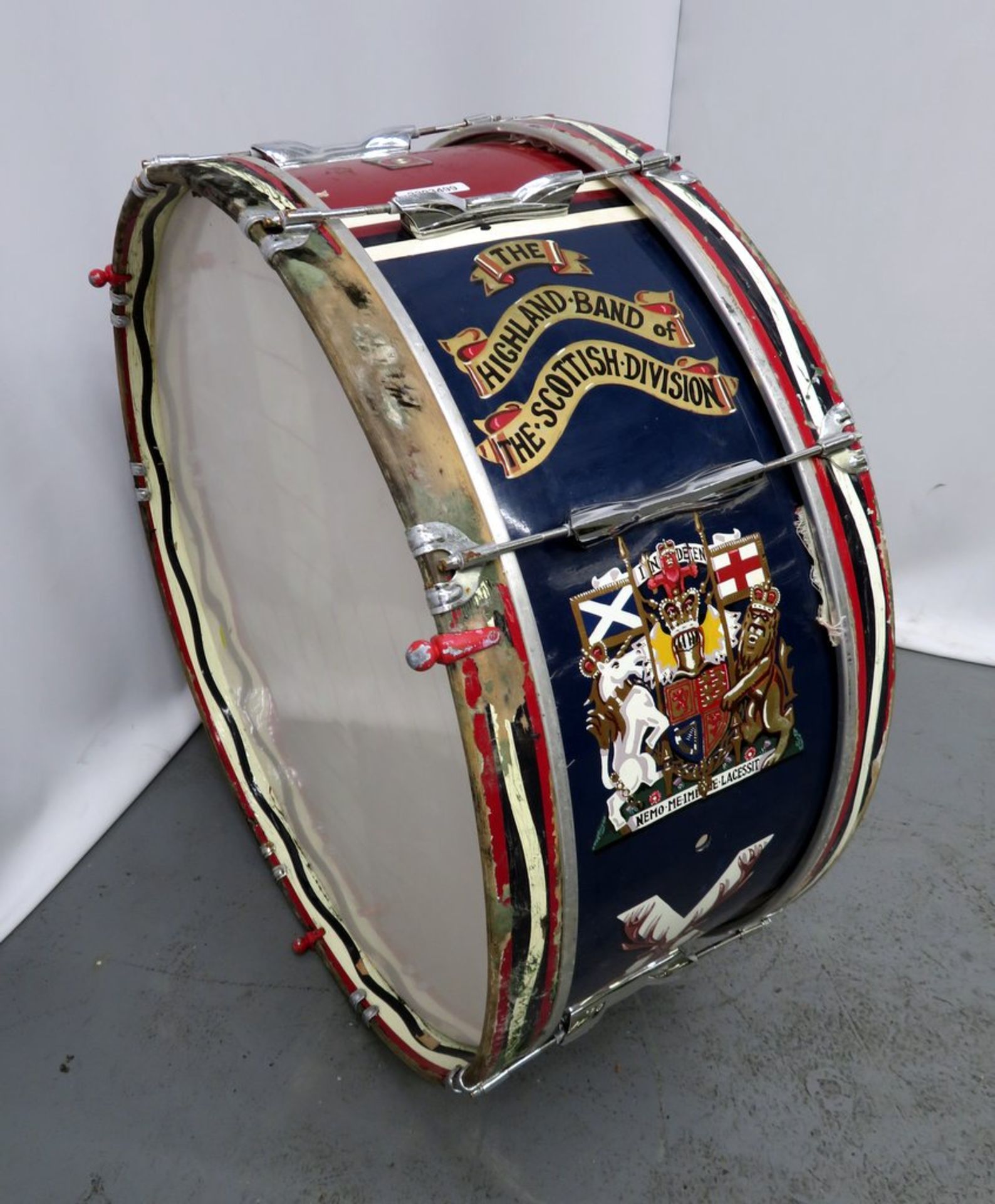 Premier Scottish Highlands Division Marching Bass Drum.