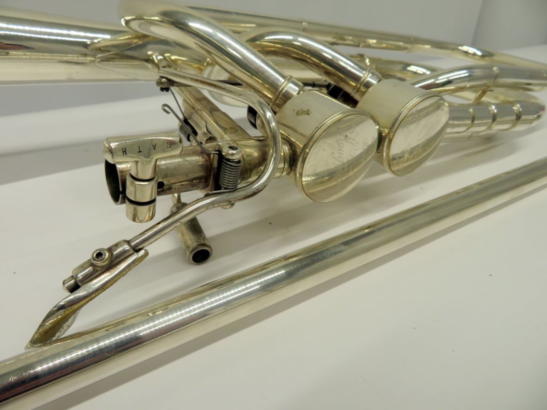 Rene Hagmann Bass Trombone Complete With Case. - Image 5 of 22