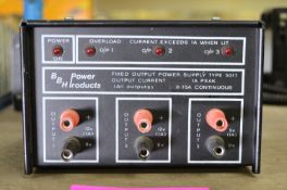 BBH Power Products 5017 Fixed Output Power Supply 12V 12V 5V.