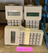 3x Nokia Handheld Number / Keypads with LCD Screen.