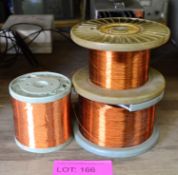 3x Reels Fine Copper Wire.