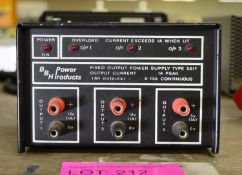 BBH Power Products 5017 Fixed Output Power Supply 12V 12V 5V.