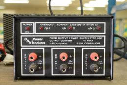 BBH Power Products 5017 Fixed Output Power Supply 12V 12V 5V.