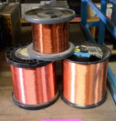 3x Reels Fine Copper Wire.