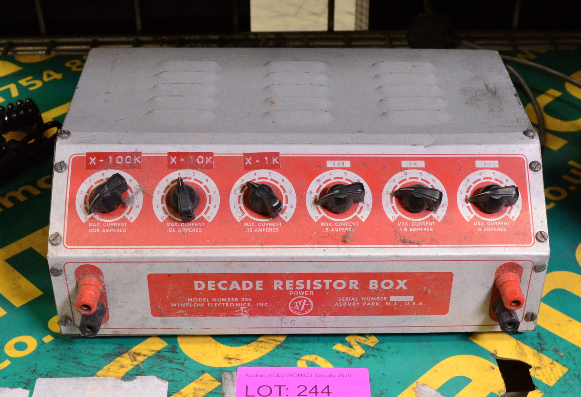 Winslow Electronics Decade Resistor Box.