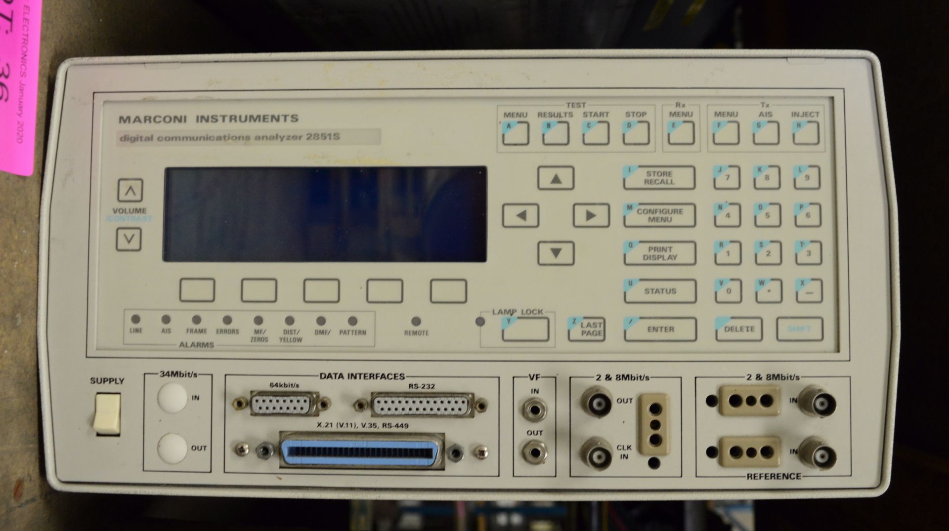 Marconi Instruments 2851S Digital Communications Analyzer. - Image 2 of 2