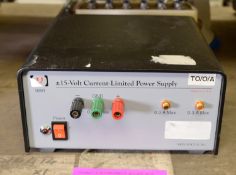 New Focus 15V Current Limited Power Supply.