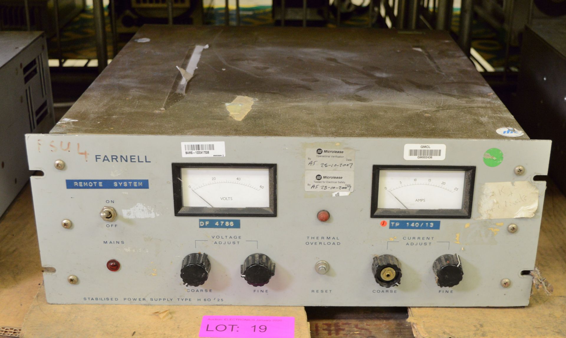 Farnell H60 / 25 Stabilised Power Supply.