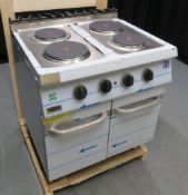 HEAVY DUTY ELECTRIC FOUR PLATE HOB WITH CUPBOARD
