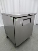 TRUE MODEL TUC-27F STAINLESS STEEL UNDERCOUNTER FRIDGE