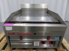 MAGIKITCH'N TWO BURNER GAS GRIDDLE WITH 240V ELECTRIC START