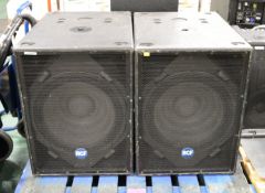 2x RCF 4ProSeries 8001-AS Active Subwoofers.