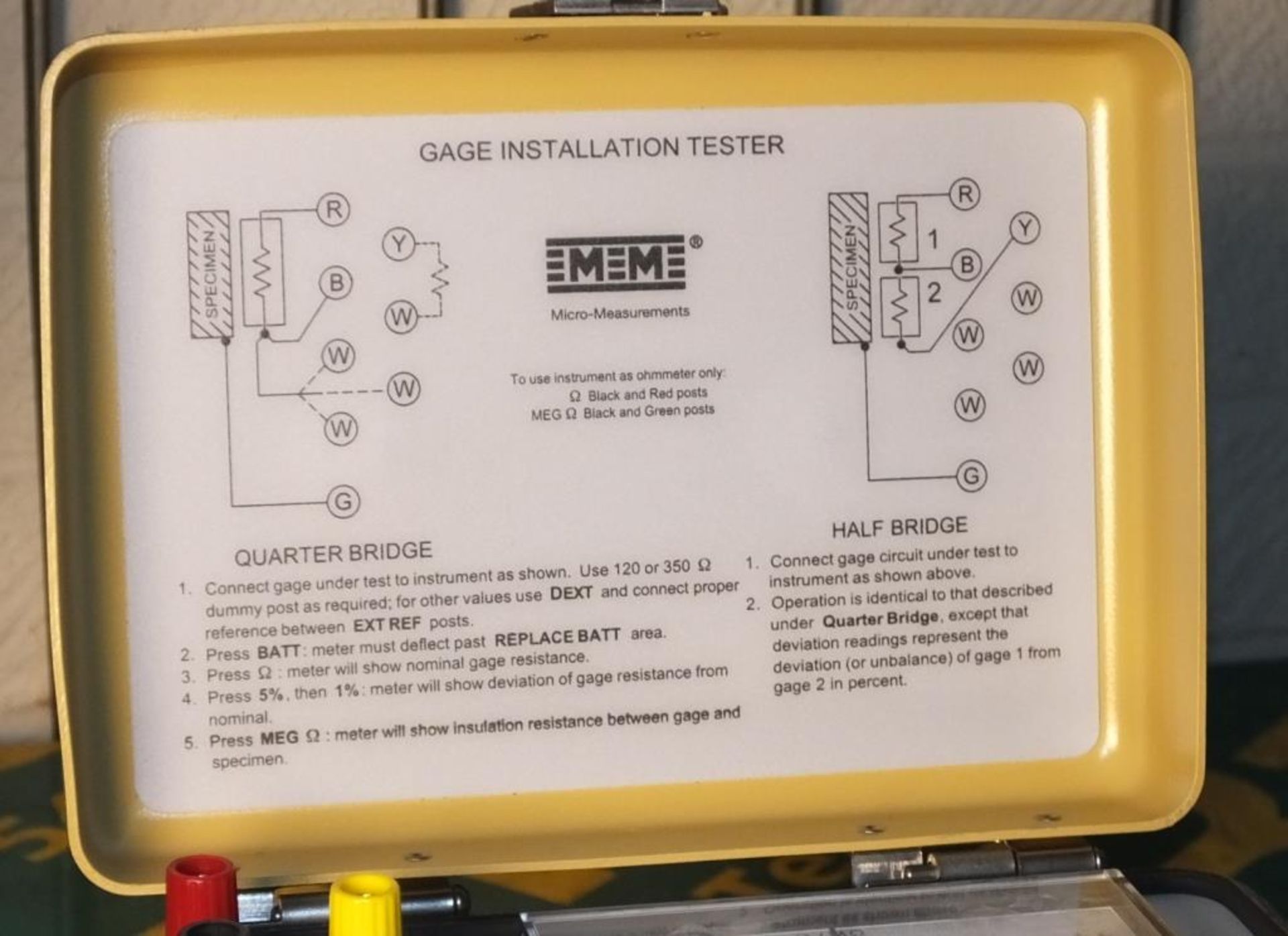MEM 1300 Gauge Installation Tester - Image 2 of 3
