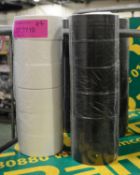 24x Rolls of Black & White Insulation Tape.