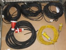 5x Electrical Extension Cables