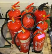 8x Fire Extinguishers.