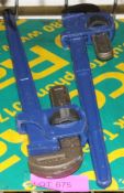 2x Heavy duty Pipe Wrenches