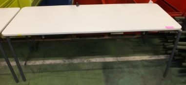 6ft x 2ft Metal Legged Table