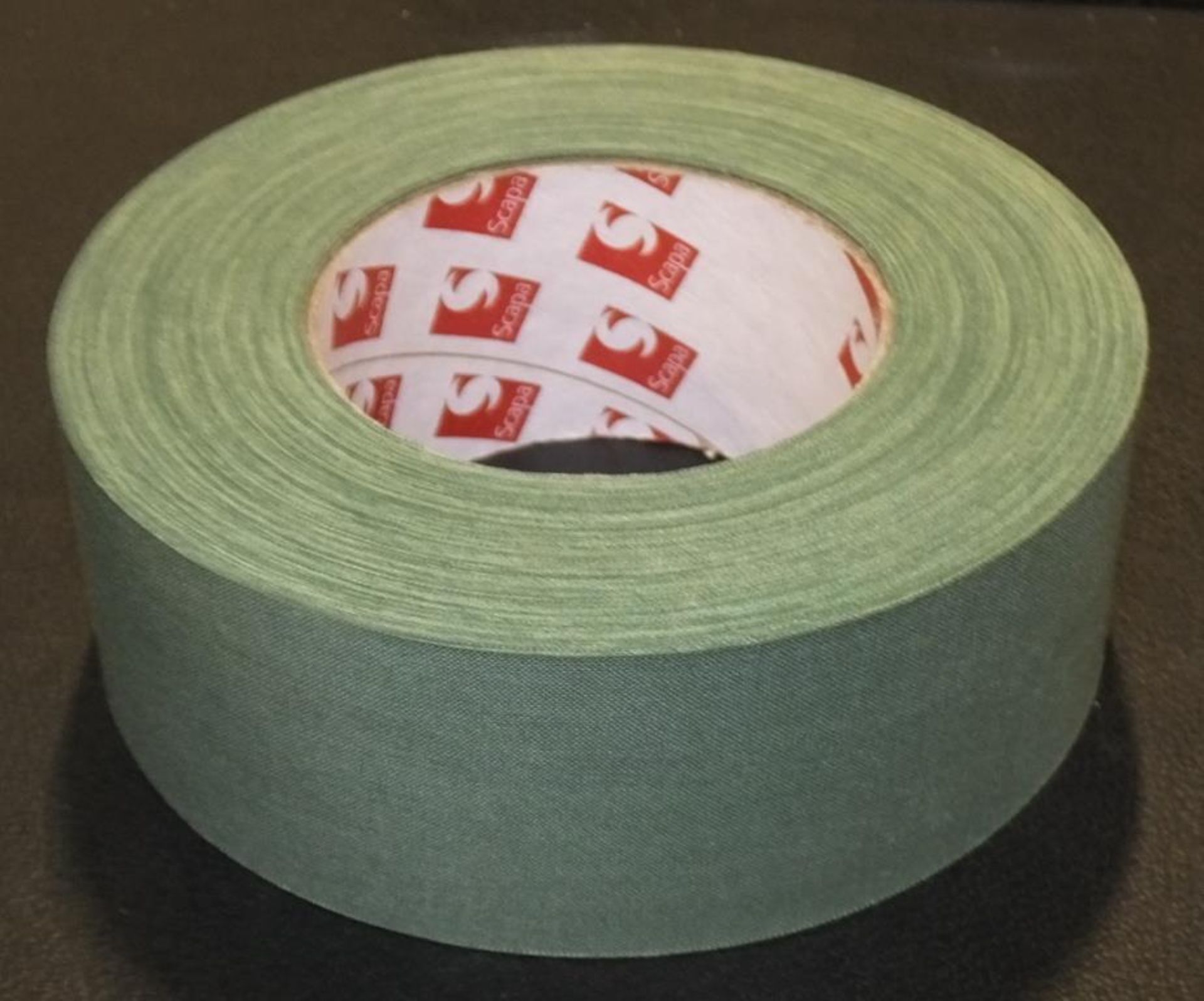 Scapa Cloth Adhesive Tape - Olive Green - 16 Rolls Per Box - 3 boxes - Image 2 of 2