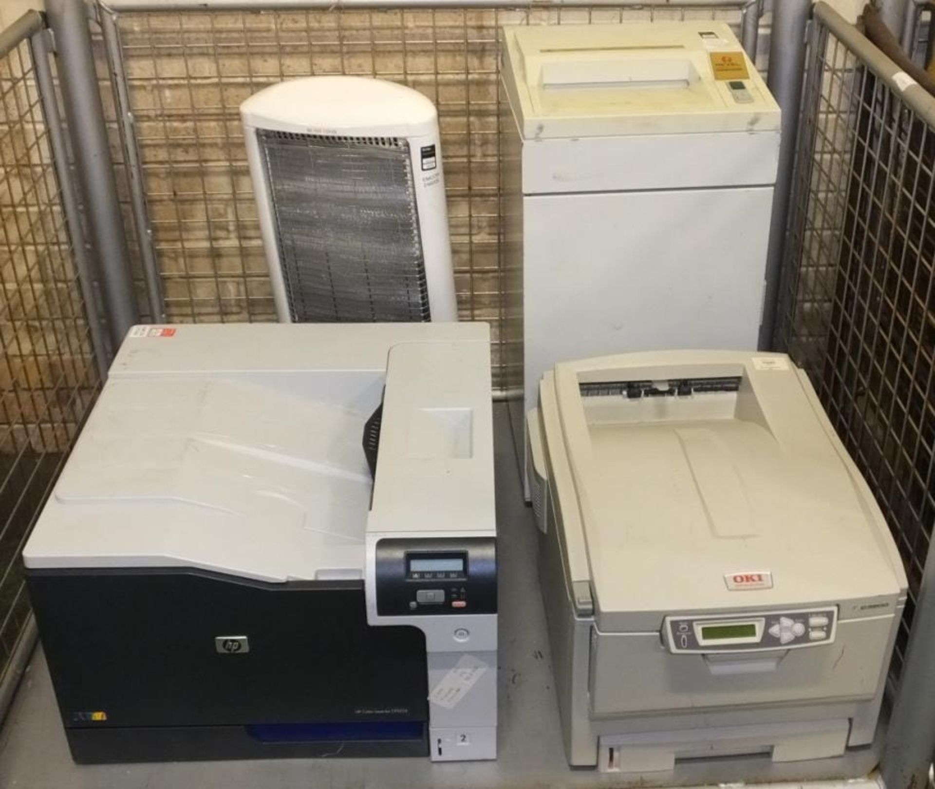 HP Printer, Small Shredder, Oki Printer, Heater