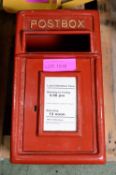 Small Replica Red Postbox.