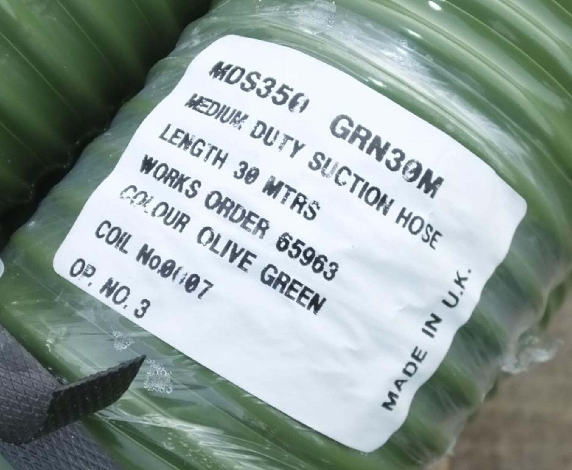 2x Heliflex 90mm flexible Ribbed Pipe 30m Rolls - Image 2 of 2