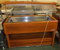 McGrath Wooden Cased Chilled Buffet Servery 230V W1480 x D710 x H1370mm.