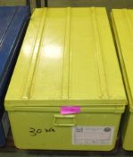 Metal Storage Chest L1000 x W560 x H380mm - Lime green