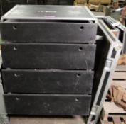 Mobile Flight Case Multi Drawer L820 x W710 x H1050mm.