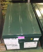 Metal Storage Chest L1000 x W560 x H380mm - Dark Green