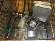 Gastonorm Pans, Fryer Baskers, Large catering trays
