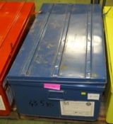 Metal Storage Chest L1000 x W560 x H380mm - Blue