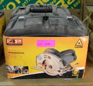 2x F4PCS1800W110V 1800W 110V Circular Saws with Laser Sight.