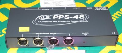 MTR PPS-48 Phantom Power Supply 4-Channel