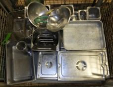 Gastonorm Pans, Fryer Baskers, Stainless Bowls