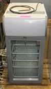 New Osbourne Display Fridge W390 x D500 x H810mm - Wall mountable & locking.