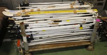 128x Nordic Ski Poles, Ski Carcasses