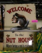 Nut House Tin Sign 700 x 500mm.